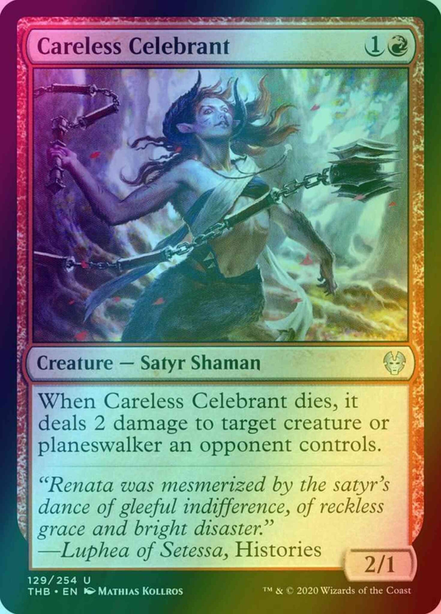 Careless Celebrant [129] [Theros Beyond Death] [Foil]