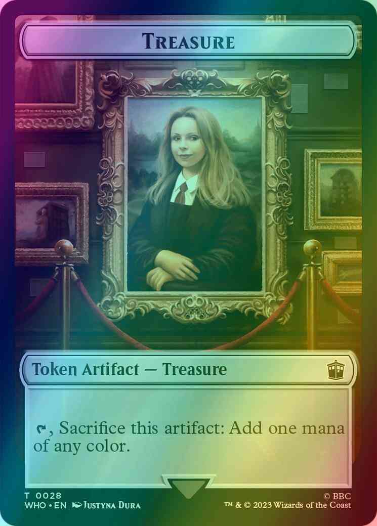 Treasure Token (28) // Warrior Token (09) [Universes Beyond: Doctor Who: Tokens] [Foil]