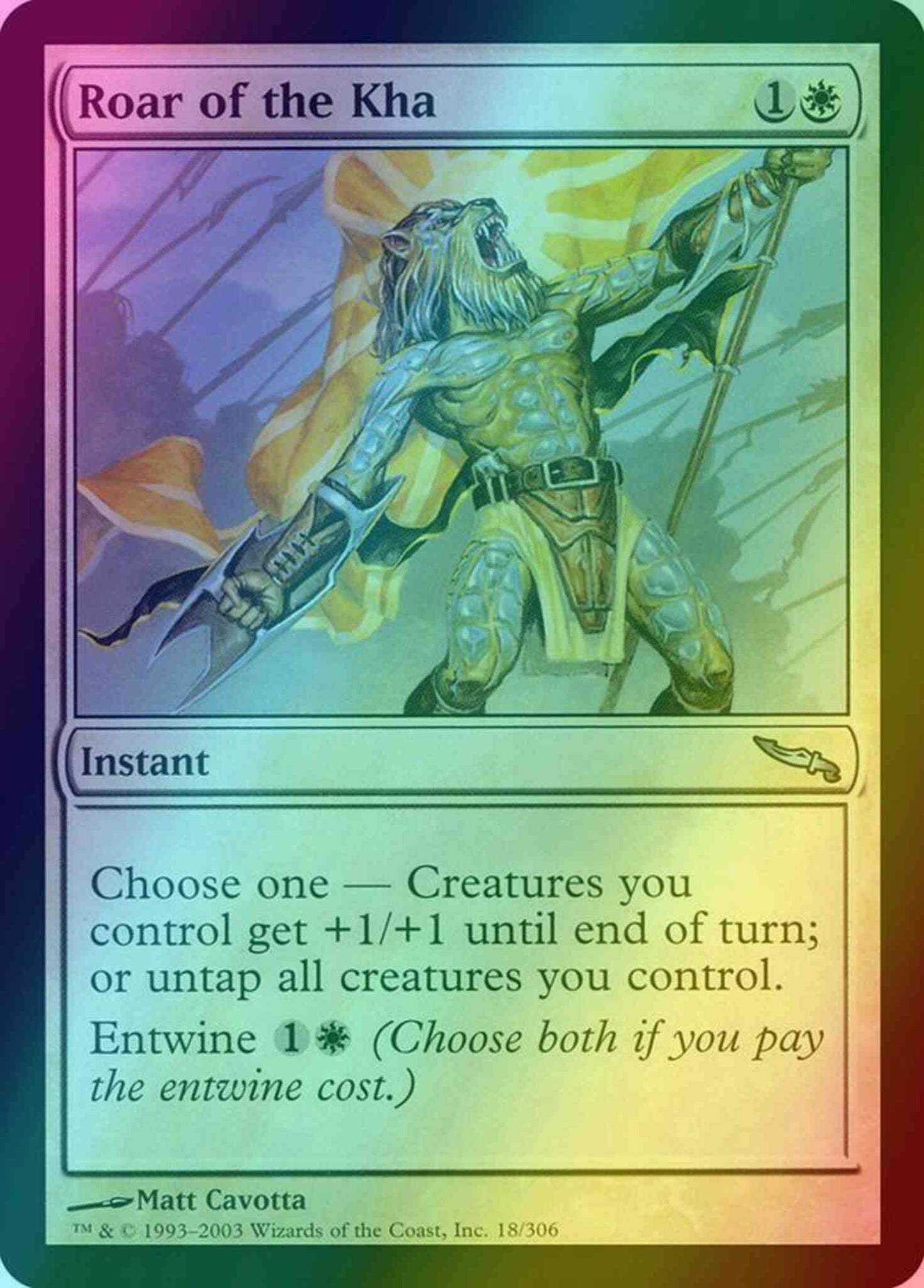 Roar of the Kha [18] [Mirrodin] [Foil]