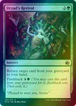 Dryad's Revival [183] [Innistrad: Midnight Hunt] [Foil]