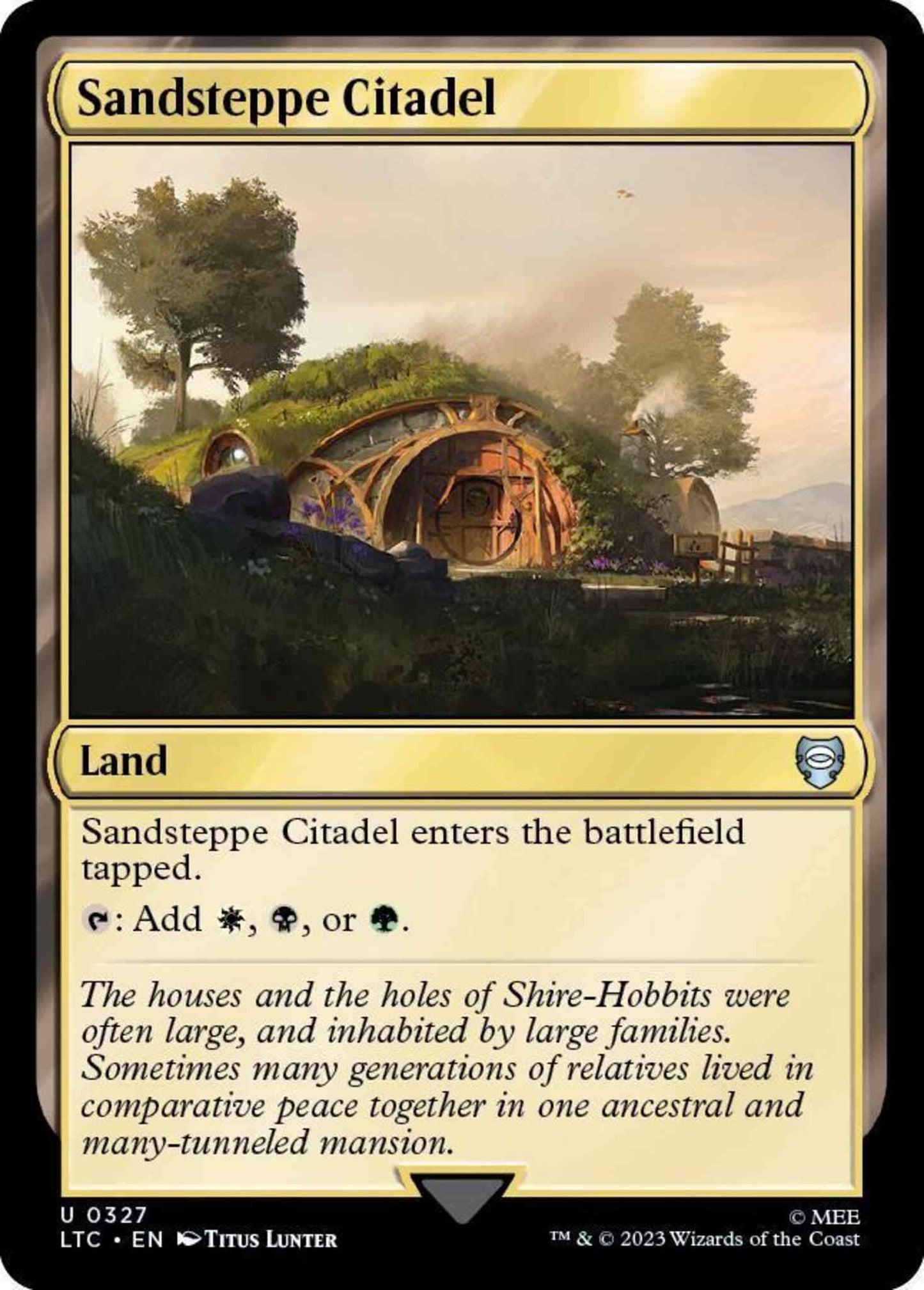 Sandsteppe Citadel [327] [The Lord of the Rings: Tales of Middle-earth: Commander] [Non-Foil]