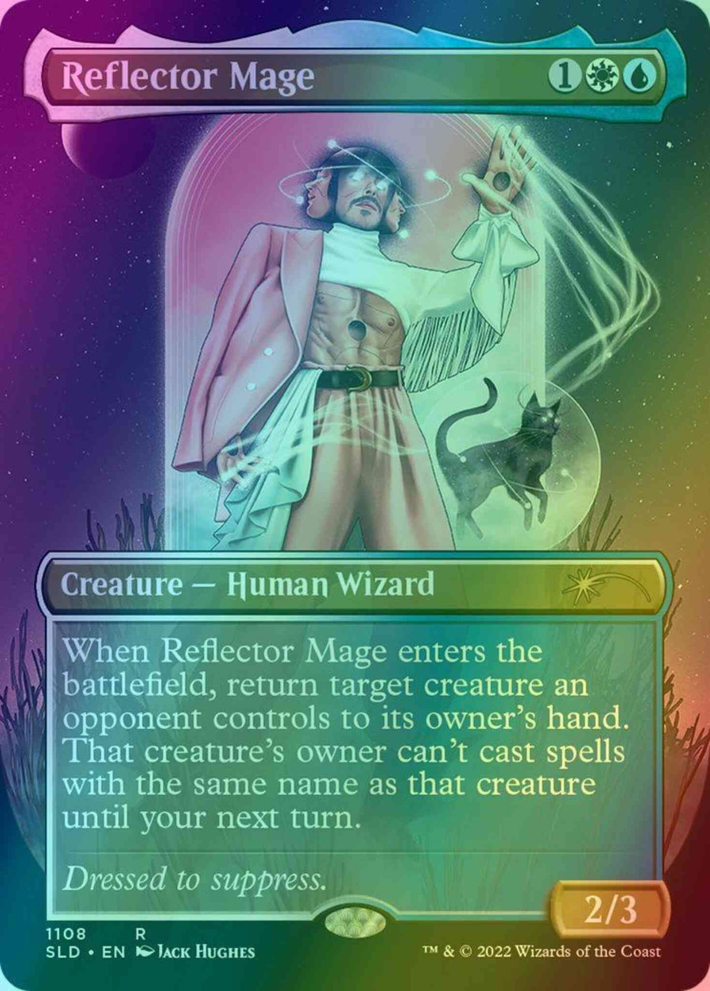Reflector Mage [1108] [Borderless] [If Looks Could Kill] [Secret Lair Drop] [Foil]
