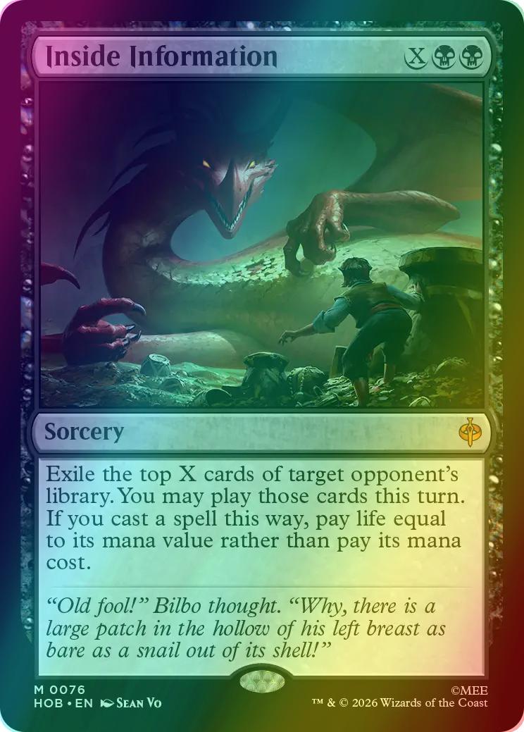 Inside Information [76] [The Hobbit] [Foil]
