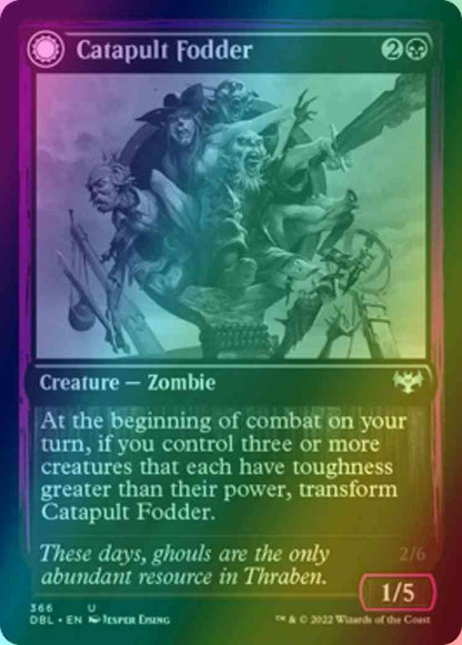 Catapult Fodder // Catapult Captain [366] [Innistrad: Double Feature] [Foil]