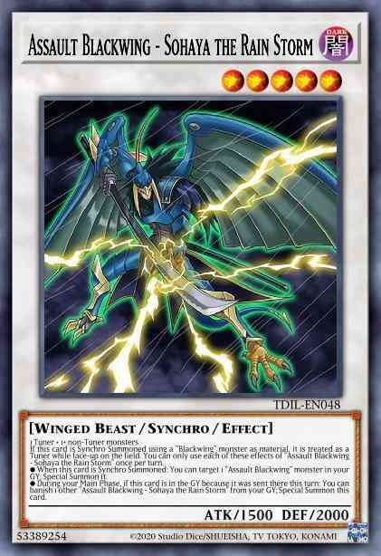 Assault Blackwing - Sohaya the Rain Storm - MP17-EN096 - Common - 1st Edition