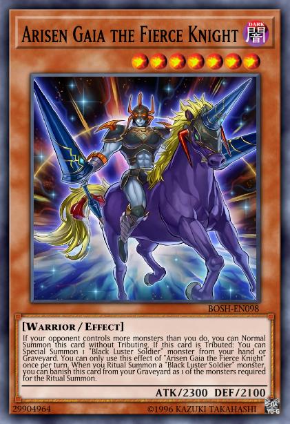 Arisen Gaia the Fierce Knight - BOSH-EN098 - Rare - Unlimited
