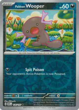 Paldean Wooper - 126/197 - Common [sv03-126] [Reverse Holo]