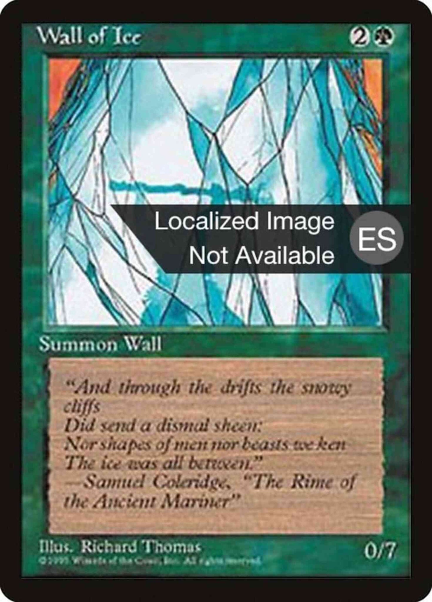 Wall of Ice - Japanese [283] [Fourth Edition Black Border: Japanese] [Non-Foil]