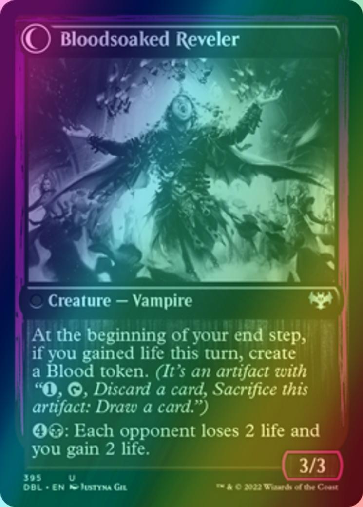 Restless Bloodseeker // Bloodsoaked Reveler [395] [Innistrad: Double Feature] [Foil]