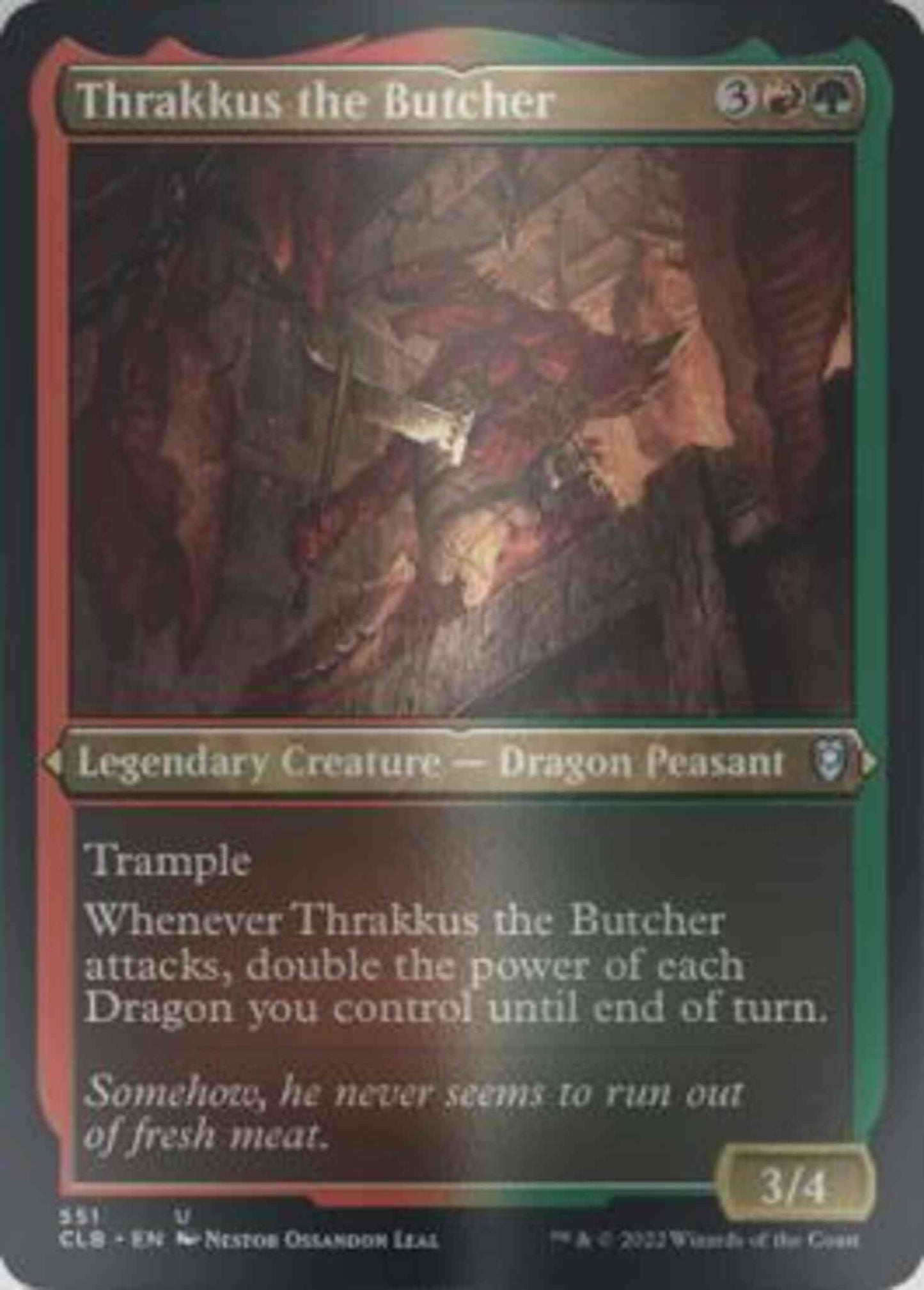 Thrakkus the Butcher [551] [Commander Legends: Battle for Baldur's Gate] [Etched Foil]