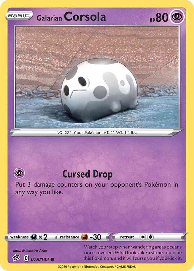 Galarian Corsola - 078/192 - Common [swsh2-078] [Non-Holo]