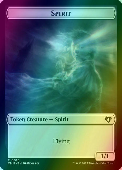 Elemental Token (25) // Spirit Token (10) [Commander Masters: Tokens] [Foil]