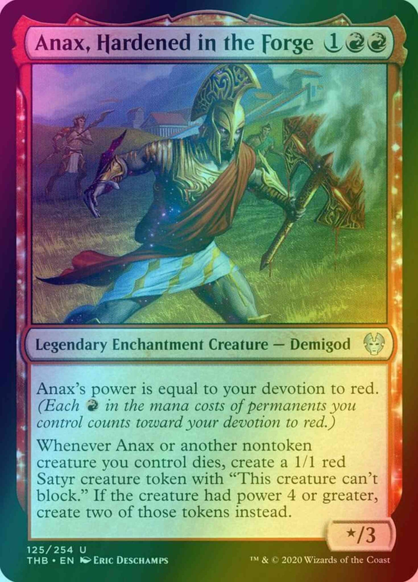 Anax, Hardened in the Forge [125] [Theros Beyond Death] [Foil]