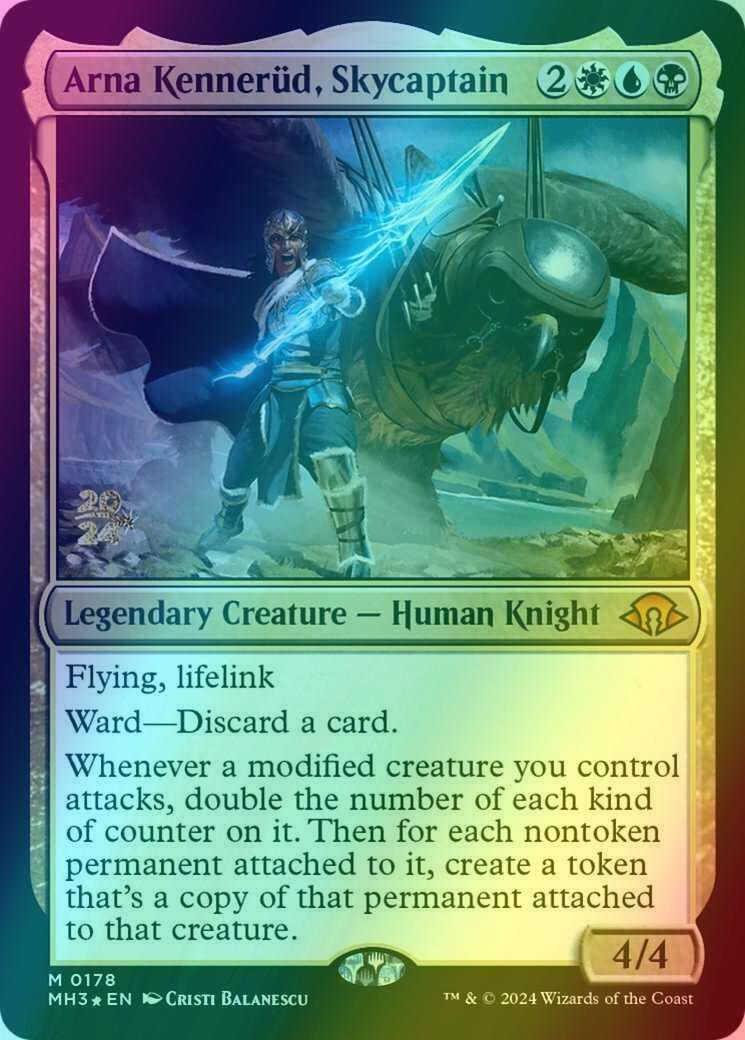 Arna Kennerüd, Skycaptain [178s] [Prerelease] [Modern Horizons 3: Promos] [Foil]