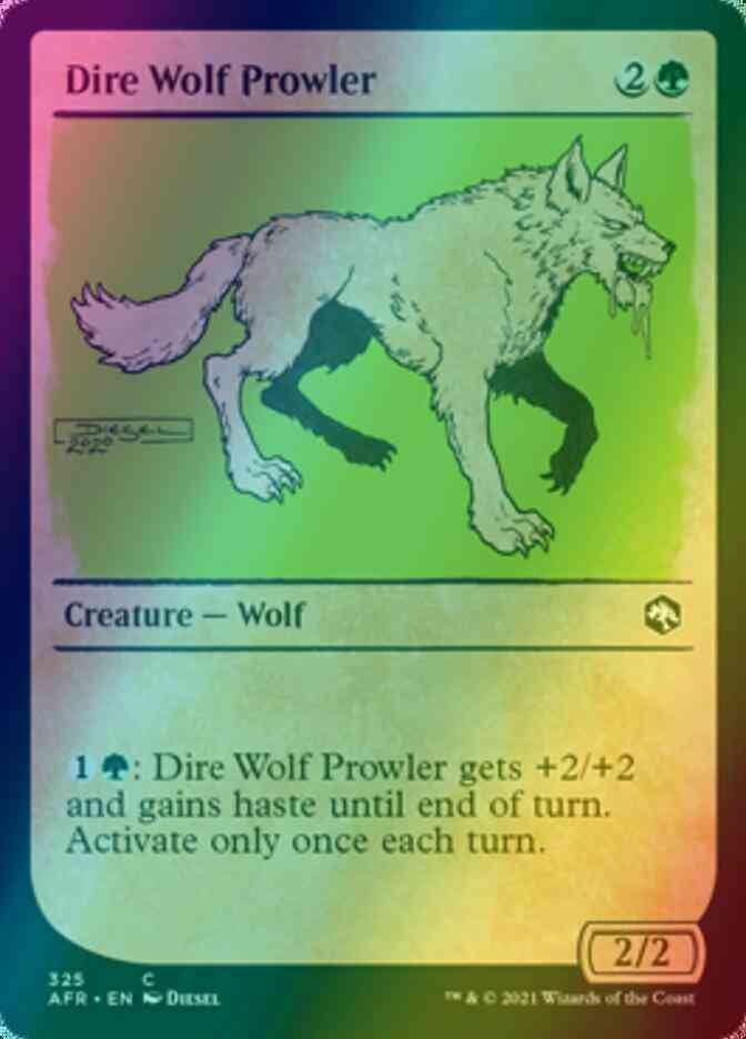 Dire Wolf Prowler [325] [Rulebook Showcase] [Adventures in the Forgotten Realms] [Foil]