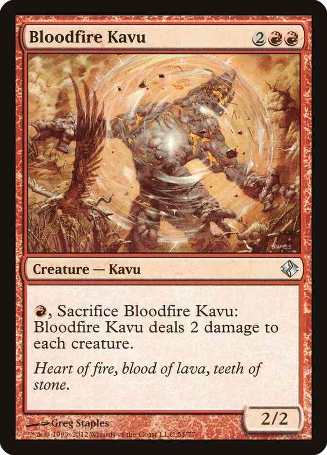 Bloodfire Kavu [54] [Duel Decks Venser vs Koth] [Non-Foil]