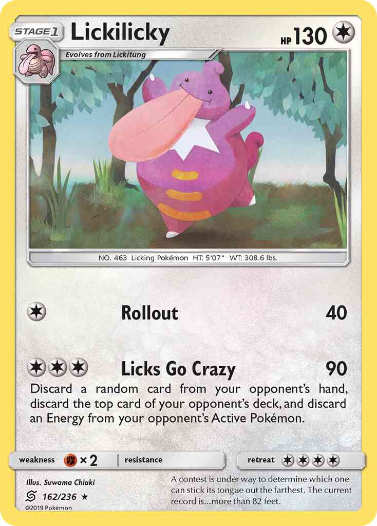 Lickilicky - 162/236 - Rare [sm11-162] [Reverse Holo]