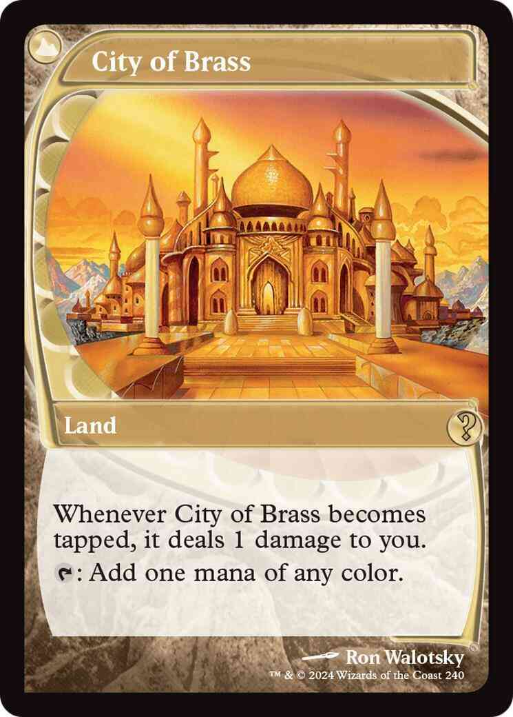 City of Brass [240] [Future Frame] [Mystery Booster 2] [Foil]