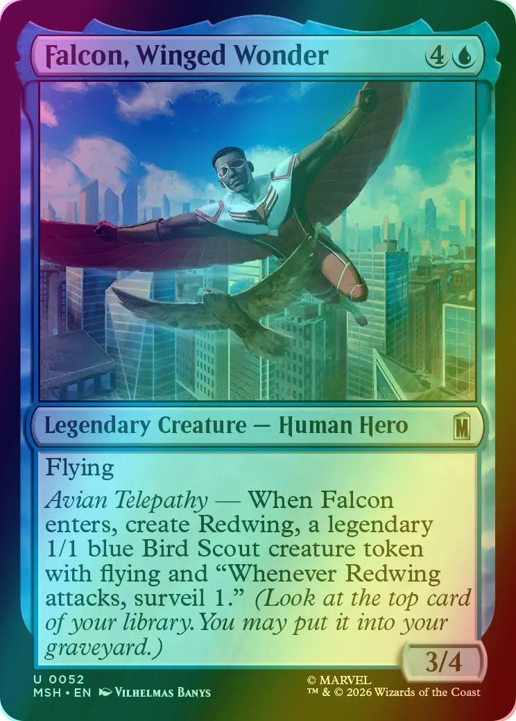 Falcon, Winged Wonder [52] [Marvel Super Heroes] [Foil]