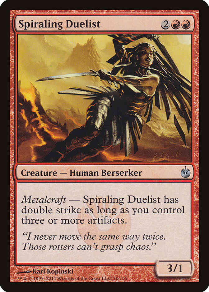 Spiraling Duelist [76] [Mirrodin Besieged] [Non-Foil]