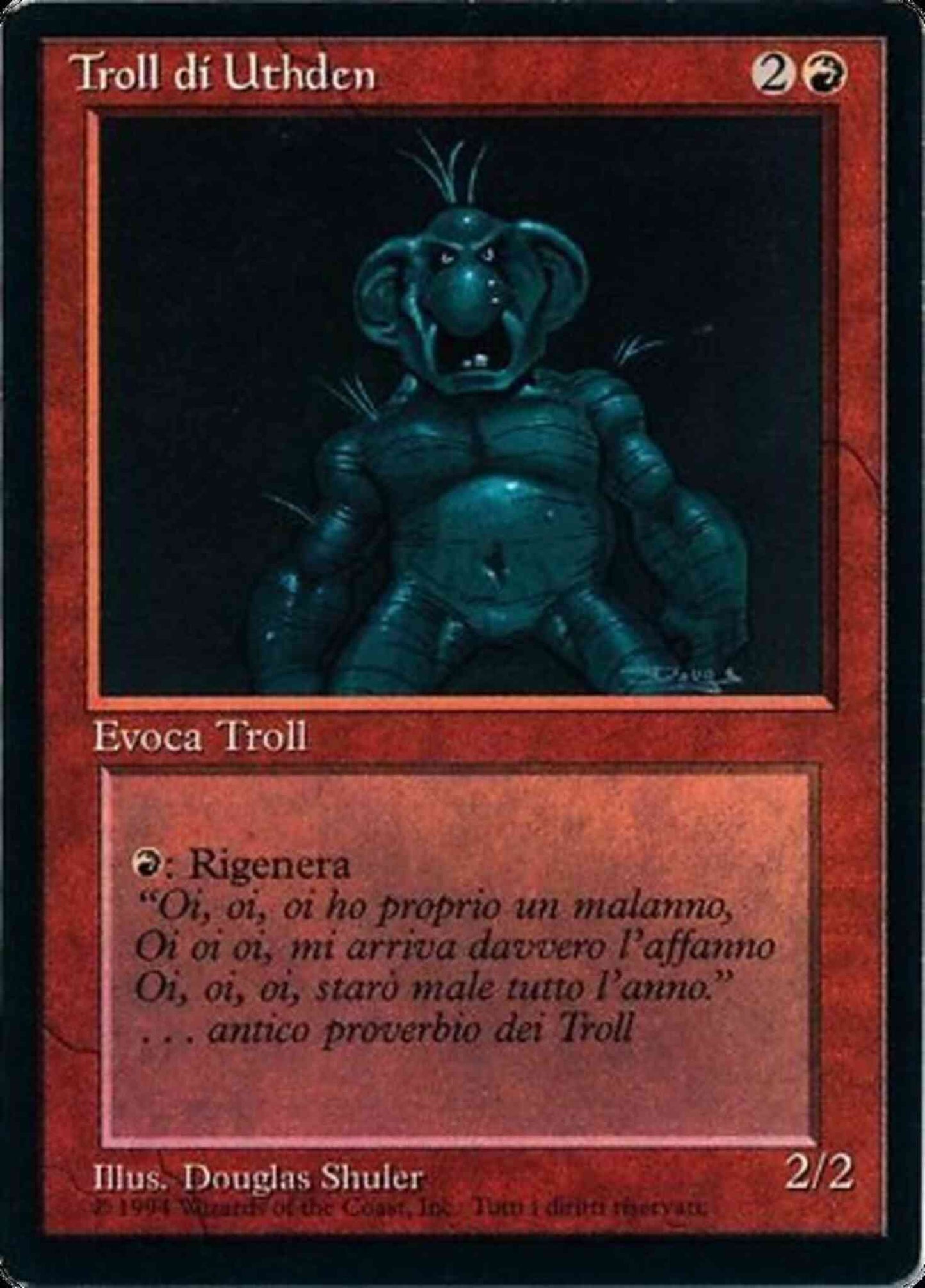 Uthden Troll - Italian [182] [Foreign Black Border: Italian] [Non-Foil]