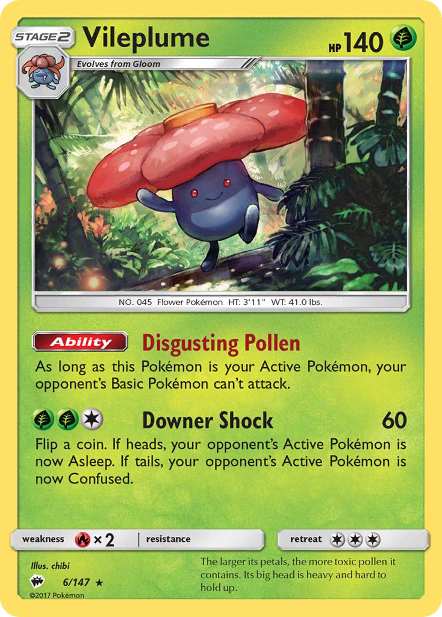 Vileplume - 6/147 - Rare Holo [sm3-6] [Holo]