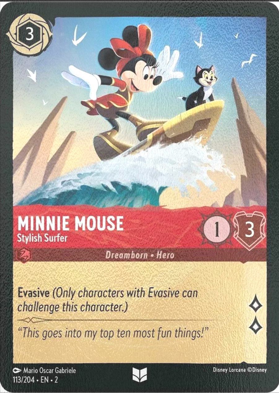 Minnie Mouse - Stylish Surfer - 113/204 [Rise Of The Floodborn] [Cold Foil]
