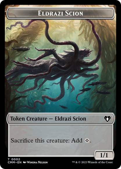 Cat Token (05) // Eldrazi Scion Token (02) [Commander Masters: Tokens] [Non-Foil]