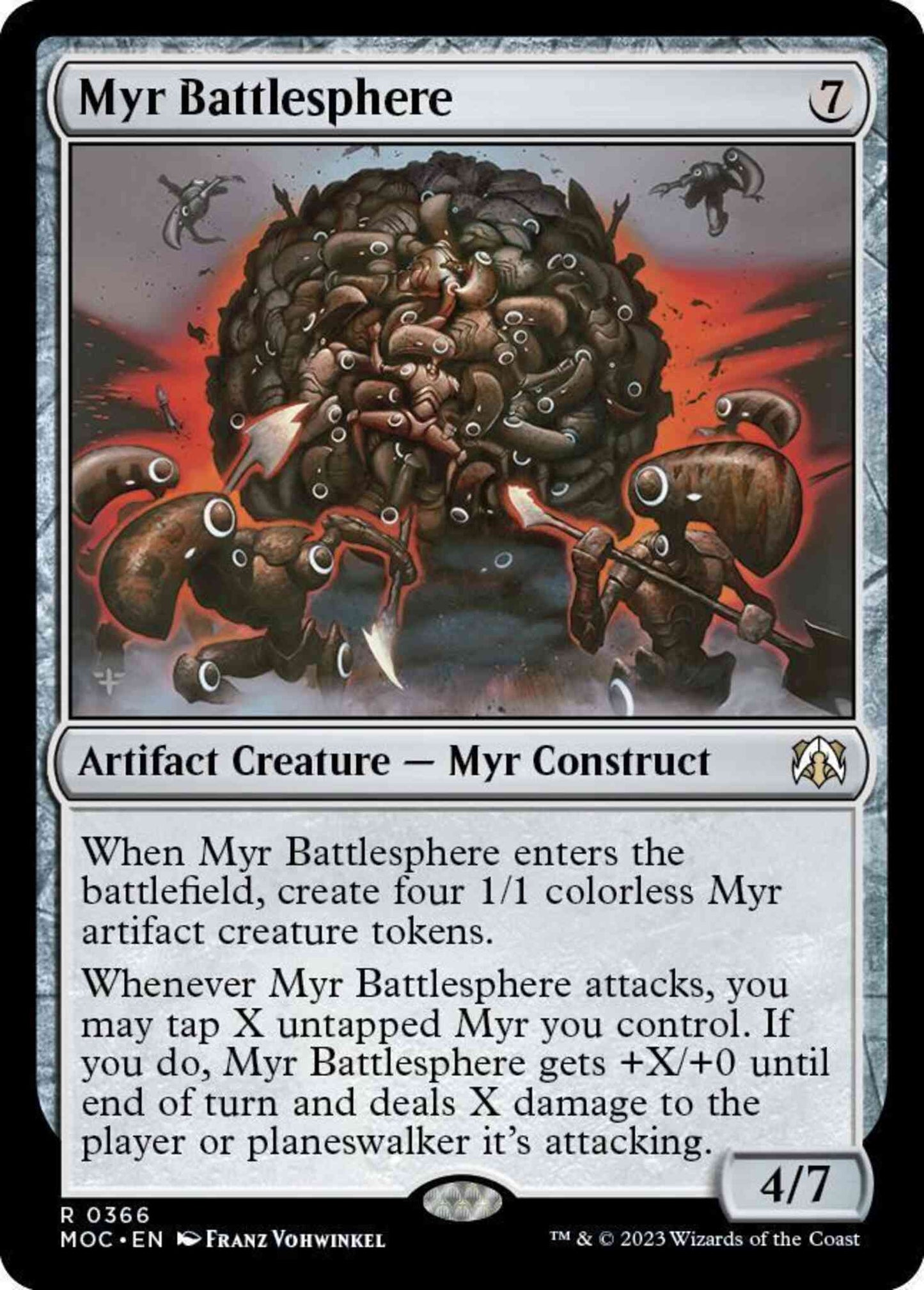 Myr Battlesphere [366] [March of the Machine: Commander] [Non-Foil]