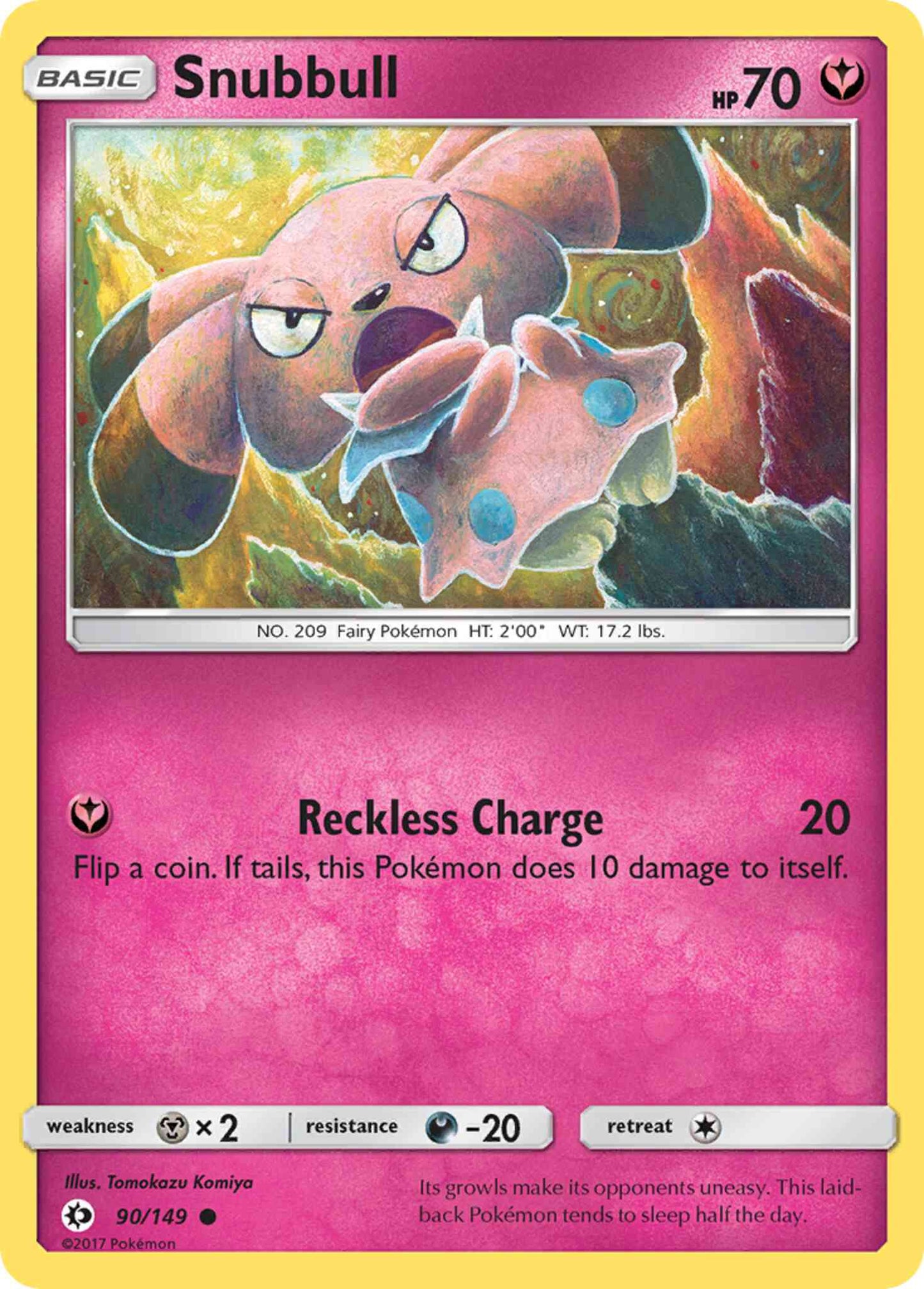 Snubbull - 90/149 - Common [sm1-90] [Non-Holo]