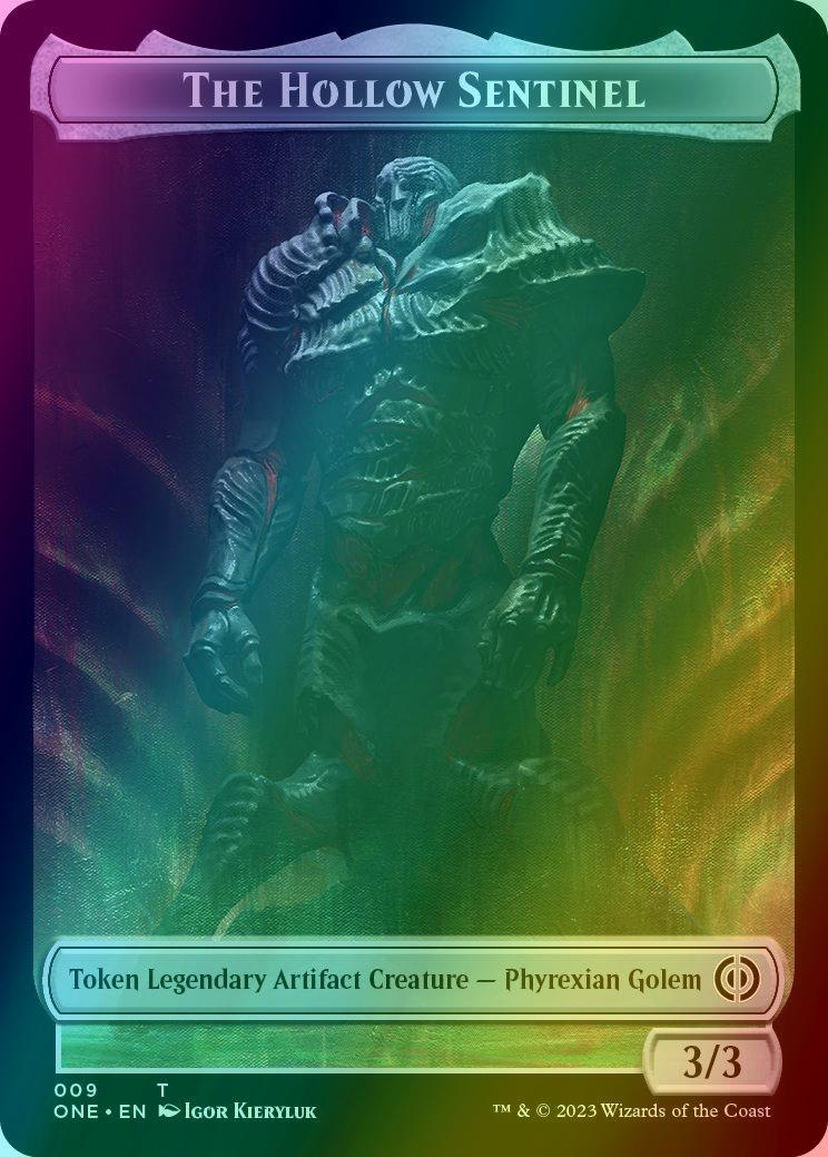 Phyrexian Mite Token (11) // The Hollow Sentinel Token (09) [Phyrexia: All Will Be One: Tokens] [Foil]
