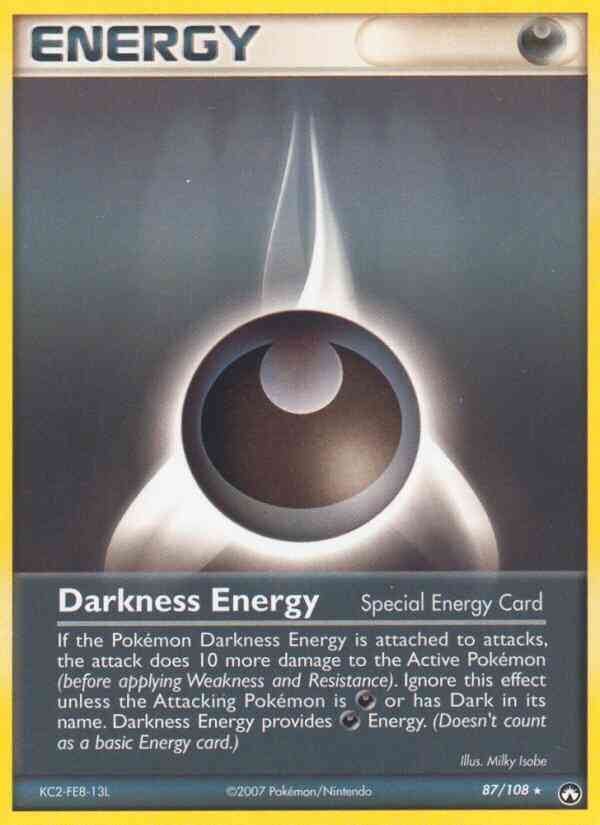 Darkness Energy - 87/108 - Rare [ex16-87] [Non-Holo]