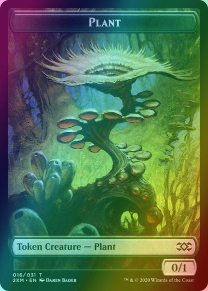 Eldrazi Spawn Token (01) // Plant Token (16) [Double Masters Tokens] [Foil]