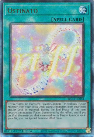 Ostinato - RA03-EN064 - Prismatic Ultimate Rare - 1st Edition