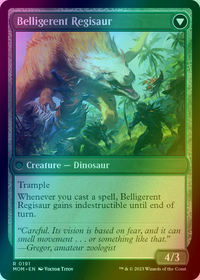 Invasion of Ixalan // Belligerent Regisaur [191] [March of the Machine] [Foil]