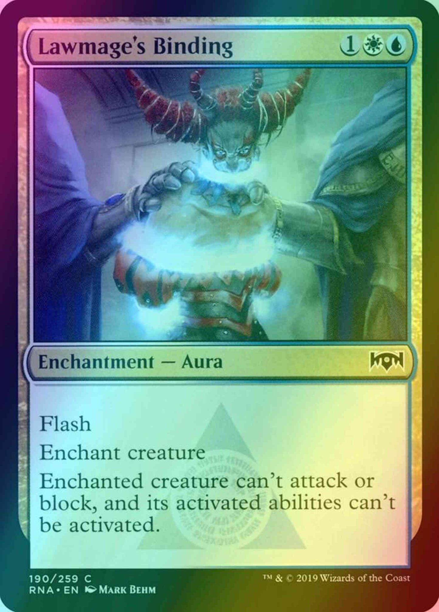 Lawmage's Binding [190] [Ravnica Allegiance] [Foil]