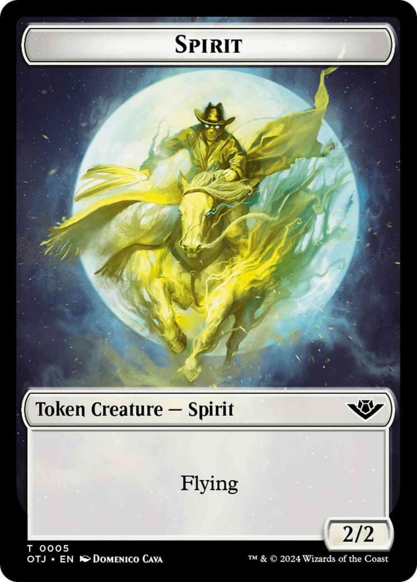 Spirit Token (05) // Plot Token (20) [Outlaws of Thunder Junction: Tokens] [Non-Foil]