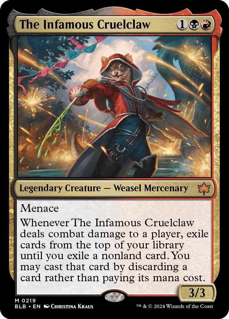 The Infamous Cruelclaw [219] [Bloomburrow] [Non-Foil]