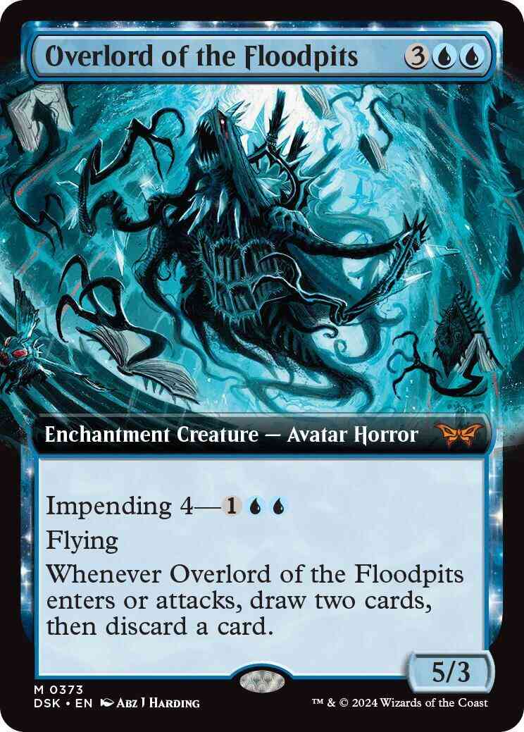 Overlord of the Floodpits [373] [Extended Art] [Duskmourn: House of Horror] [Non-Foil]