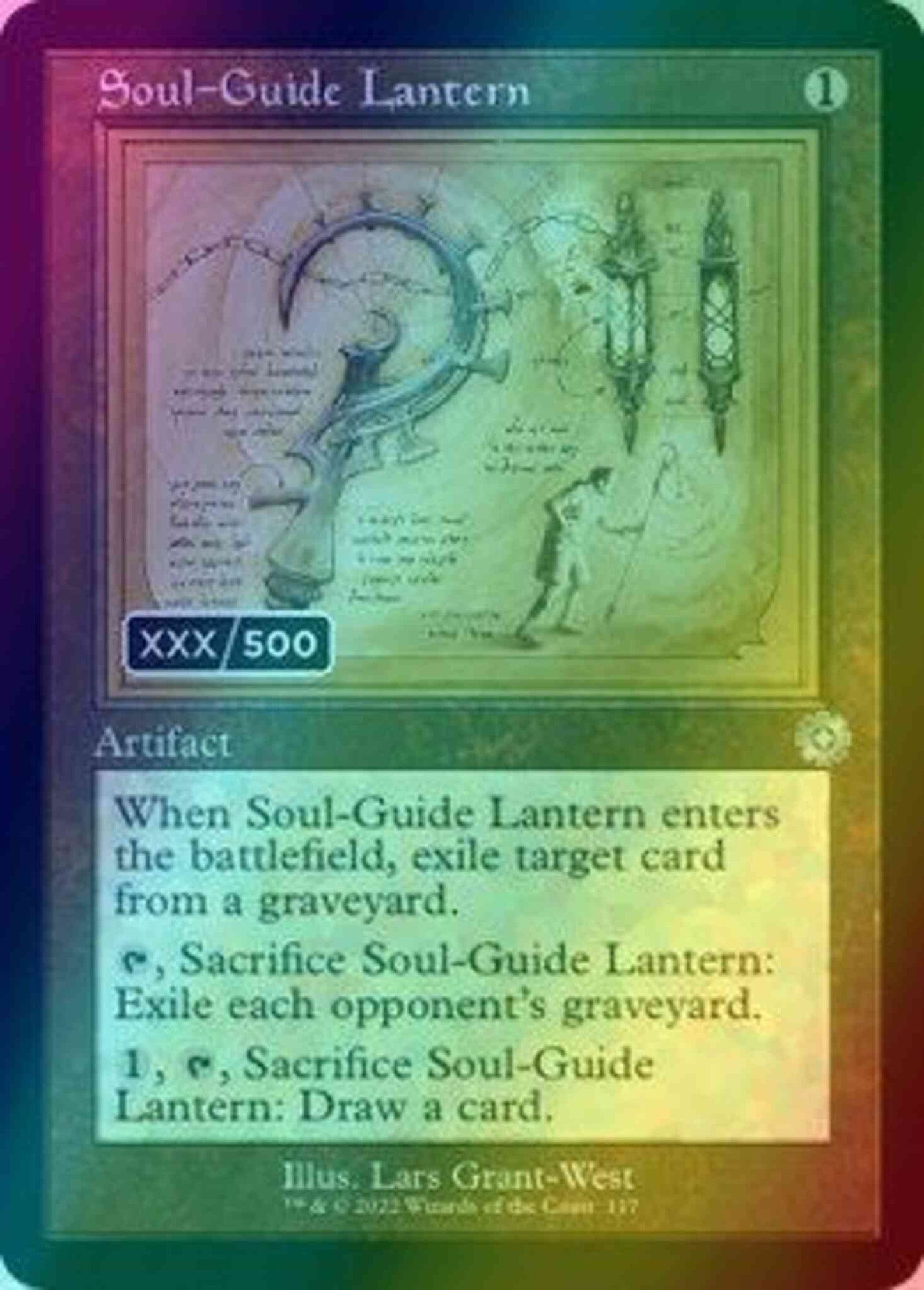 Soul-Guide Lantern - Serial Numbered [117z] [Retro Frame] [Schematic] [The Brothers' War Retro Artifacts] [Foil]