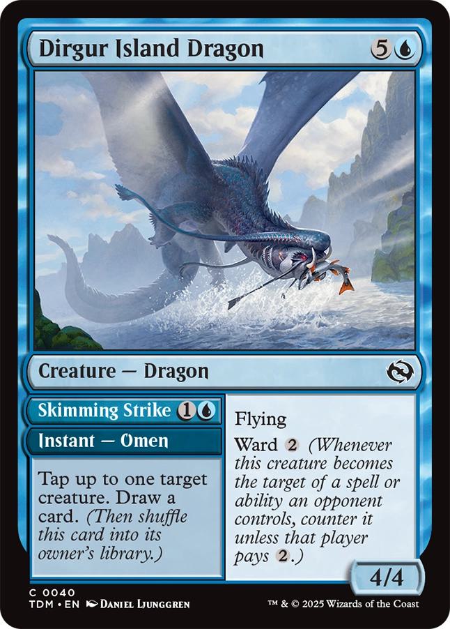 Dirgur Island Dragon // Skimming Strike [40] [Tarkir: Dragonstorm] [Non-Foil]