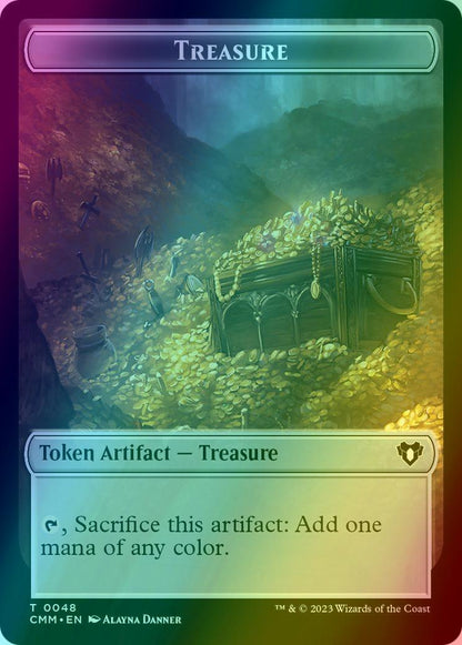 Knight Token (07) // Treasure Token (48) [Commander Masters: Tokens] [Foil]