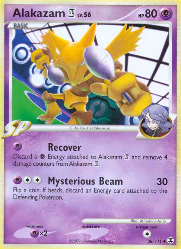Alakazam 4 - 38/111 - Uncommon [pl2-38] [Reverse Holo]