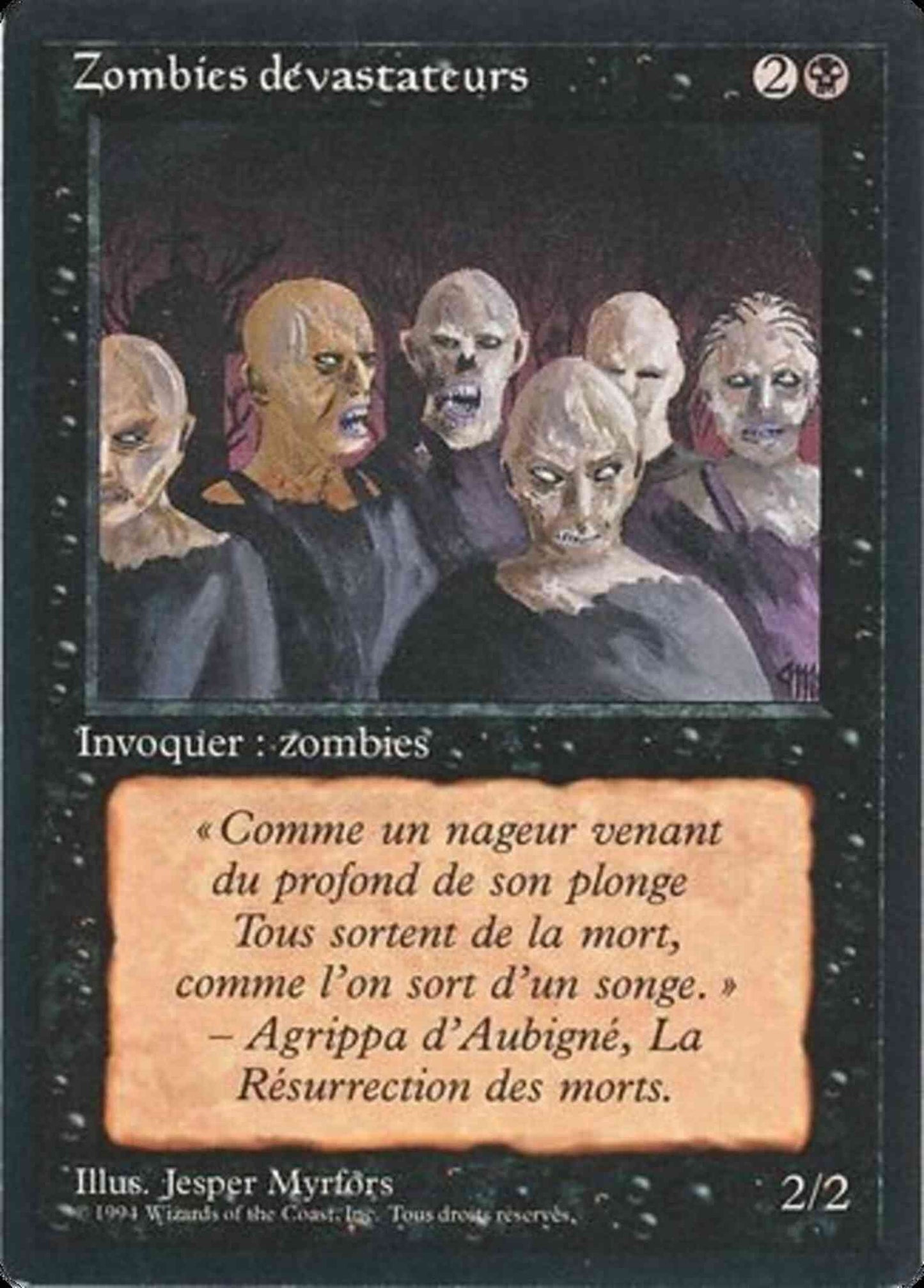 Scathe Zombies - French [127] [Foreign Black Border: French] [Non-Foil]