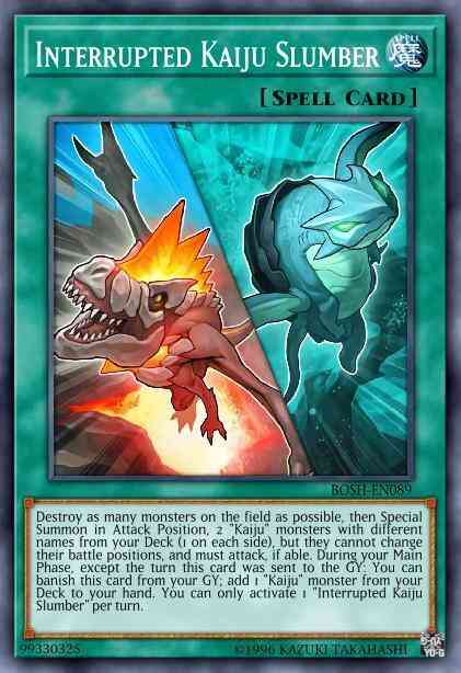 Interrupted Kaiju Slumber - BLHR-EN087 - Secret Rare - 1st Edition