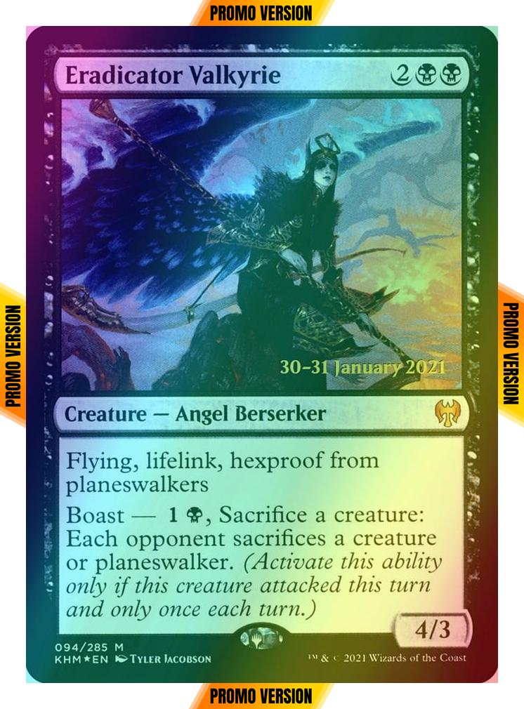 Eradicator Valkyrie [Prerelease] [94s] [Kaldheim Promos] [Foil]