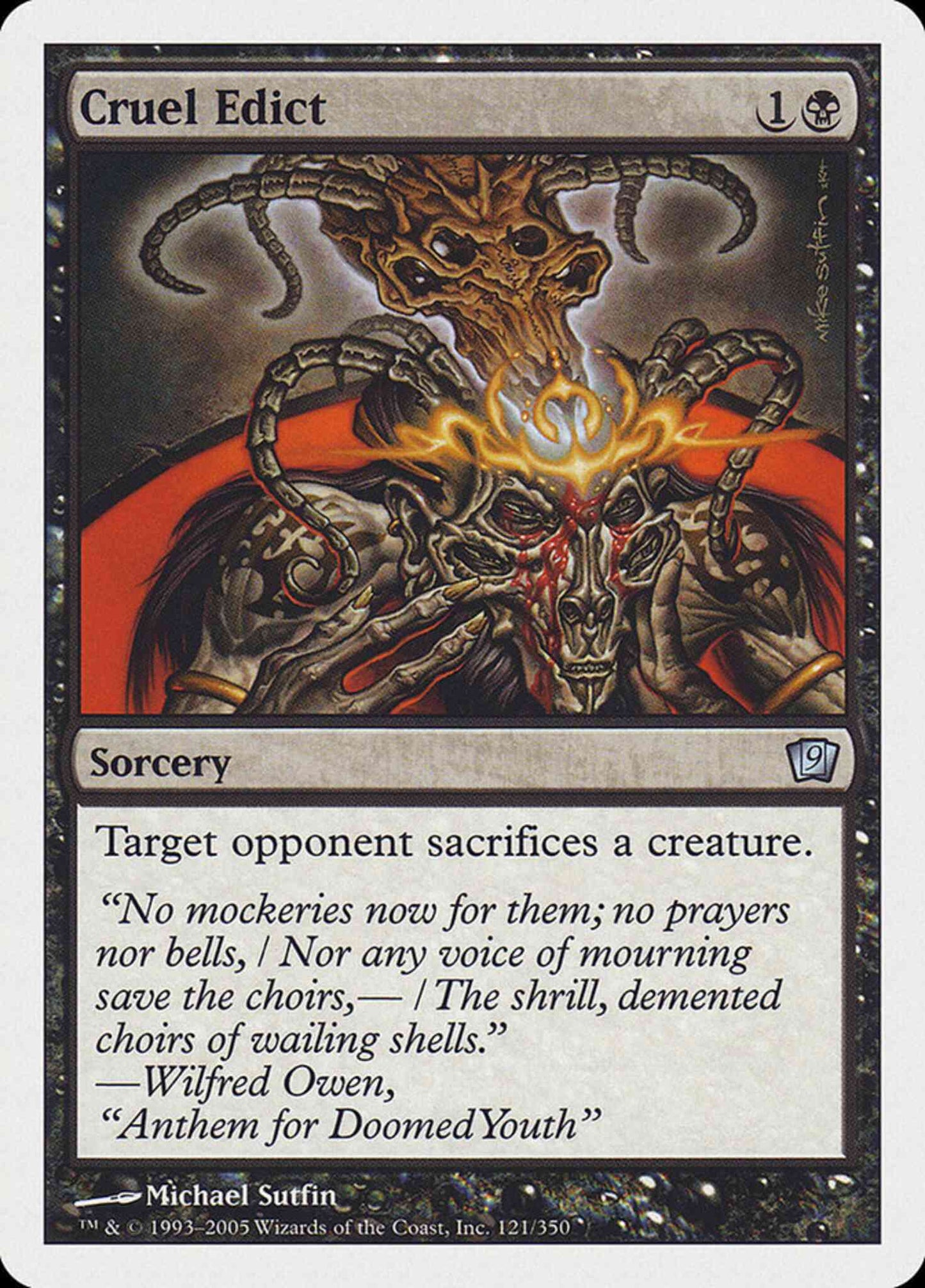 Cruel Edict [121] [Ninth Edition] [Non-Foil]