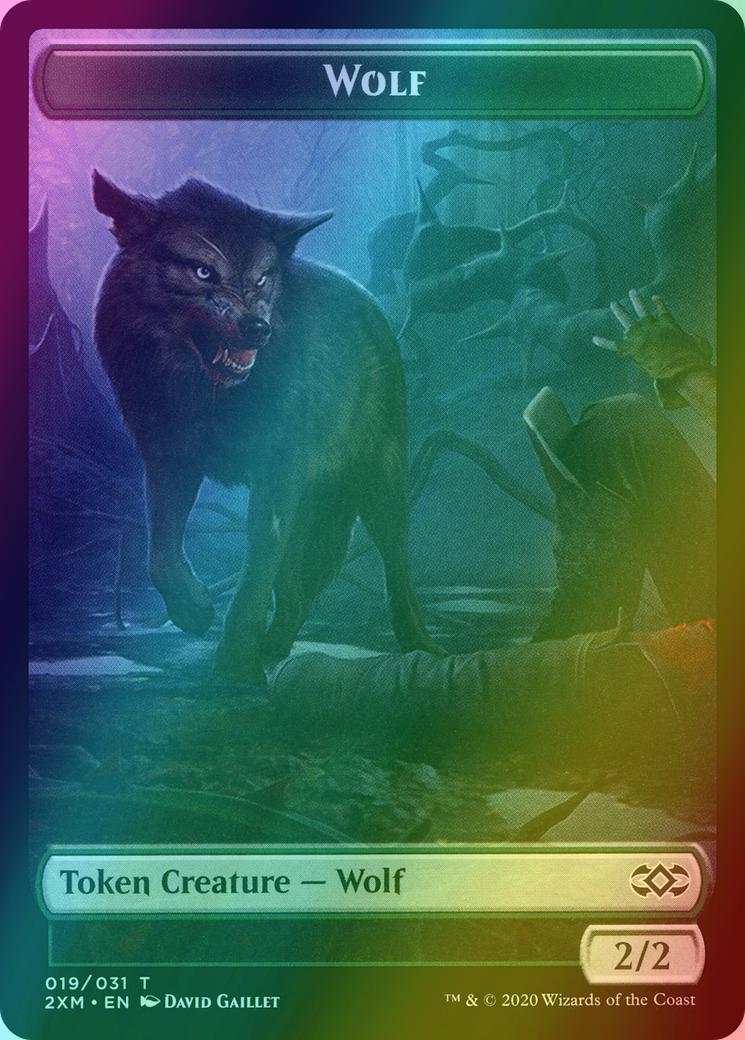 Myr Token (07) // Wolf Token (19) [Double Masters Tokens] [Foil]