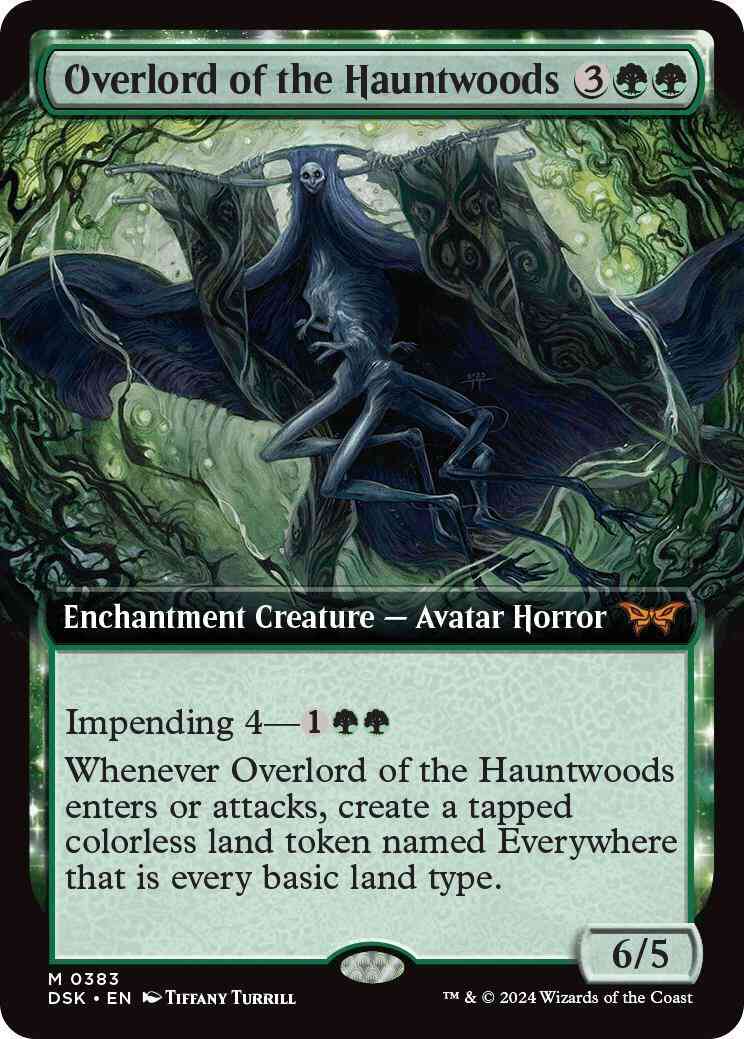 Overlord of the Hauntwoods [383] [Extended Art] [Duskmourn: House of Horror] [Non-Foil]