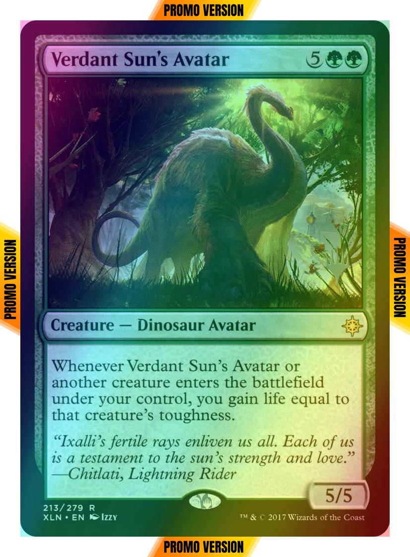 Verdant Sun's Avatar [213p] [Promo Pack] [Ixalan Promos] [Foil]